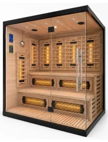 Sauna Infrarossi 4 Posti: Quarzo, Magnesio e Bluetooth Più Relax®