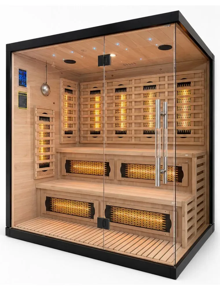 Sauna Infrarossi 4 Posti: Quarzo, Magnesio e Bluetooth Più Relax®