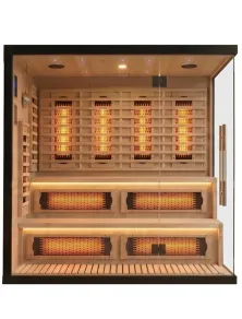 Sauna Infrarossi 4 Posti: Quarzo, Magnesio e Bluetooth Più Relax®
