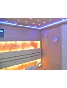 Sauna 3 Posti Sale Himalaya, Cielo Stellato e Bluetooth | Più Relax ®