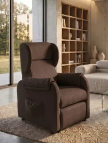 poltrona relax elettrica con 4 ruote kit roller larghezza 65 cm