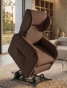 poltrona relax elettrica con 4 ruote kit roller larghezza 65 cm