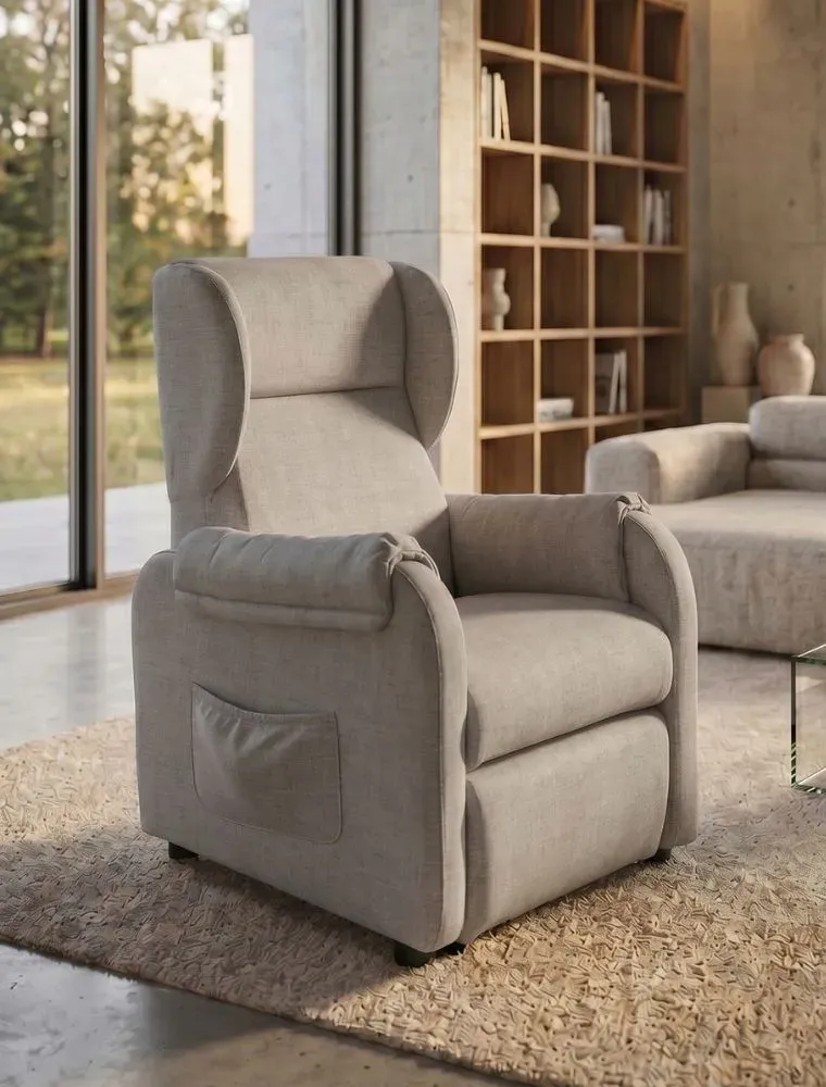 poltrona relax elettrica con 4 ruote kit roller larghezza 65 cm