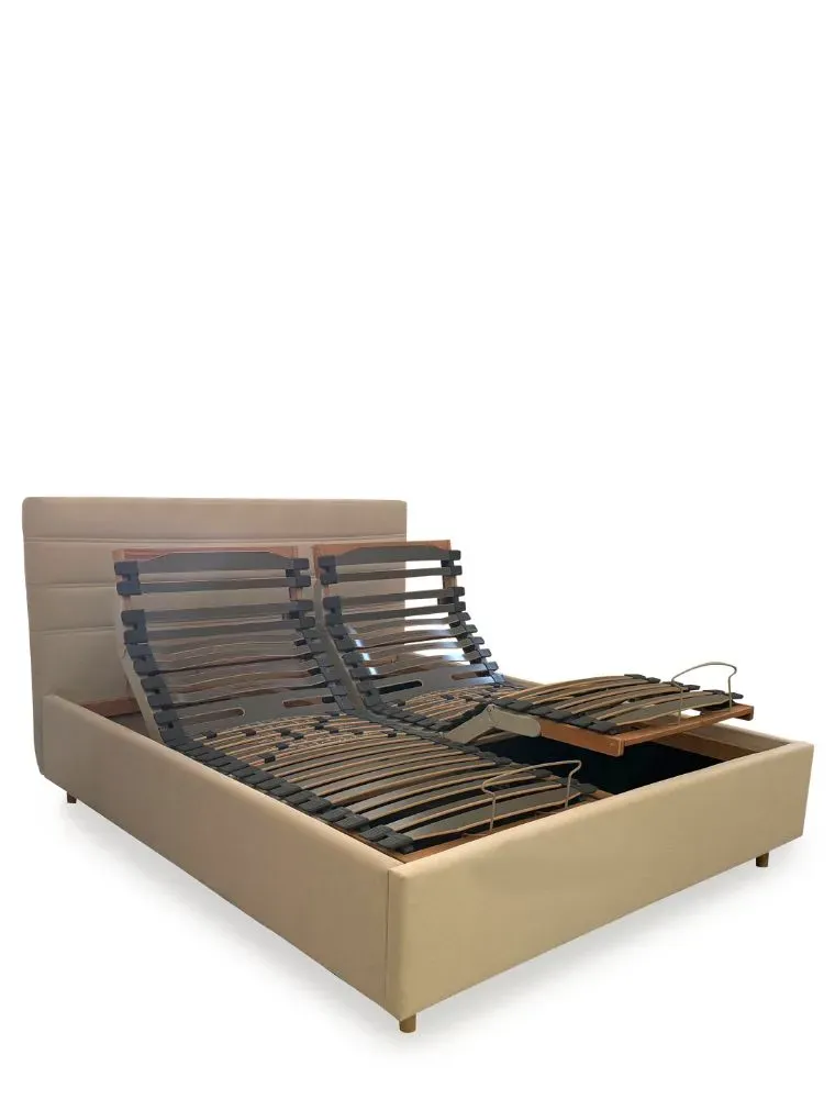 Letto Matrimoniale Contenitore con Rete Motorizzata | Più Relax®