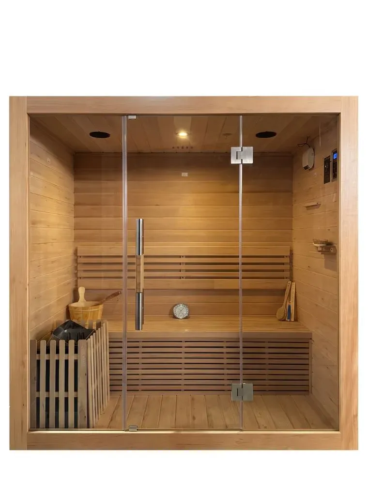Sauna Finlandese Tradizionale 4 Posti | Con Cielo Stellato Audio Bluetooth