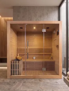 Sauna Finlandese Tradizionale 4 Posti | Con Cielo Stellato Audio Bluetooth