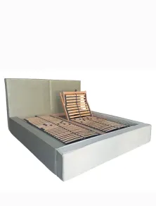Letto Matrimoniale Velluto con Contenitore e Rete Motorizzata | Più Relax®