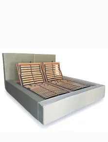Letto Matrimoniale Velluto con Contenitore e Rete Motorizzata | Più Relax®