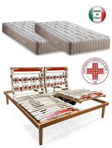 Rete Motorizzata Matrimoniale Sospensioni Attive e Materasso Waterfoam | Più Relax