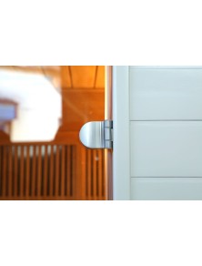 SAUNA AD INFRAROSSI 3 POSTI BIANCA CON IRRADIATORI IN CARBONIO FULL OPTIONAL