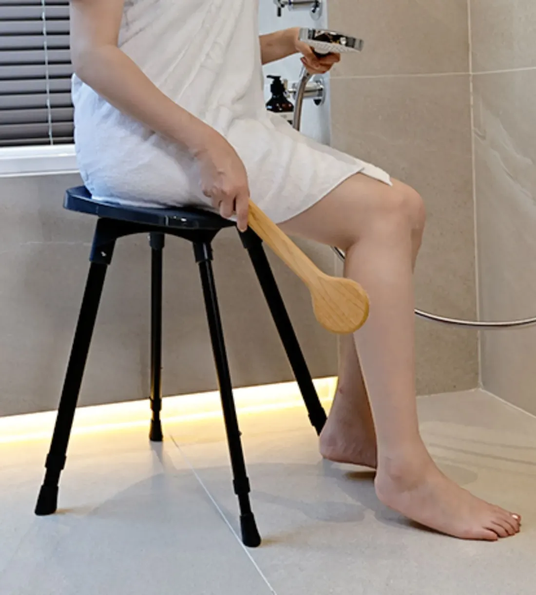 Sgabello da Doccia Girevole per Anziani e Disabili | Più Relax®