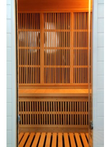 sauna infrarossi 3 posti bianca irradiatori in carbonio full optional.