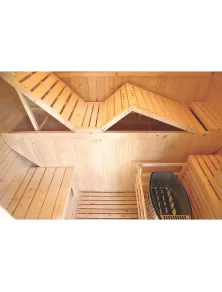 SAUNA FINLANDESE 3 POSTI DA ESTERNO A BOTTE