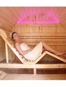 SAUNA FINLANDESE 3 POSTI DA ESTERNO A BOTTE