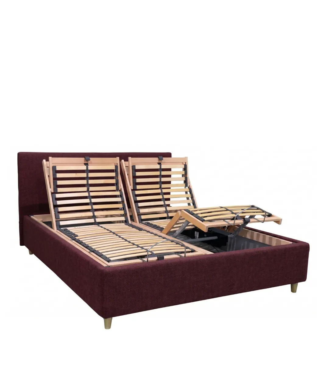 letto matrimonale contenitore con rete motorizzata elettrica