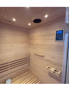 Sauna Finlandese 3 Posti con Cielo Stellato e Bluetooth | Più Relax ®