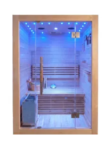 Sauna Finlandese 2 Posti con Cielo Stellato e Bluetooth | Più Relax ®