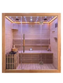 Sauna Finlandese Tradizionale 4 Posti | Con Cielo Stellato Audio Bluetooth