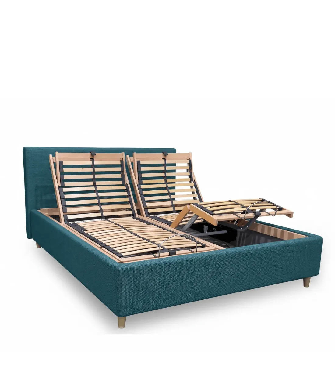 letto matrimonale contenitore con rete motorizzata elettrica