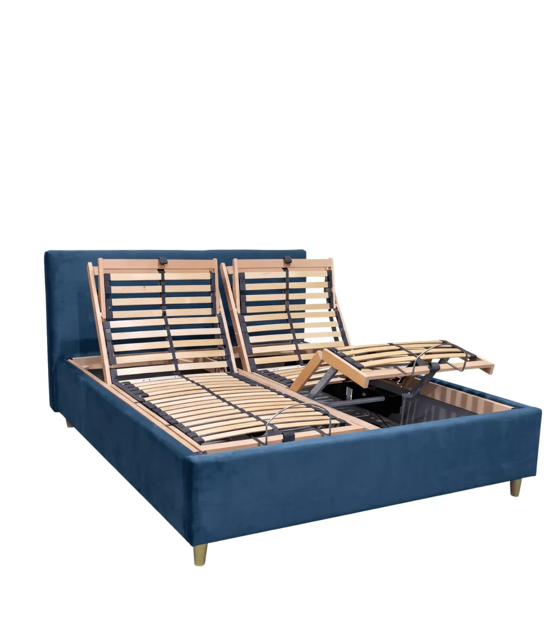 letto matrimonale contenitore con rete motorizzata elettrica