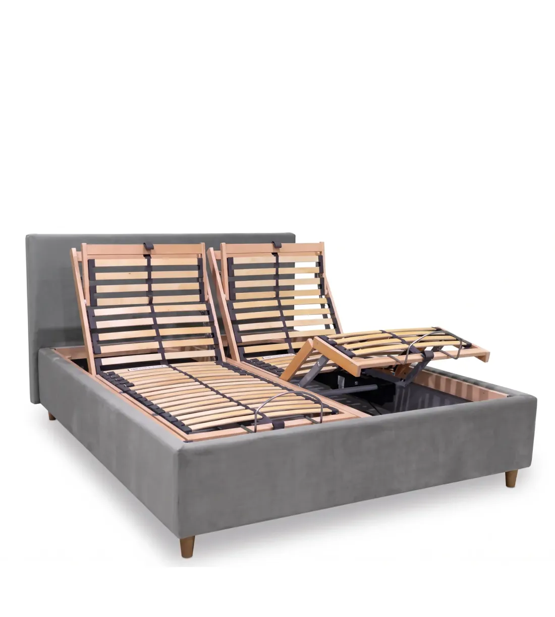 letto matrimonale contenitore con rete motorizzata elettrica