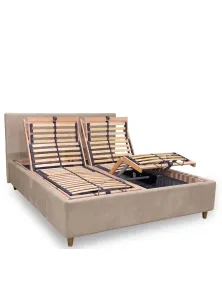 letto matrimonale contenitore con rete motorizzata elettrica