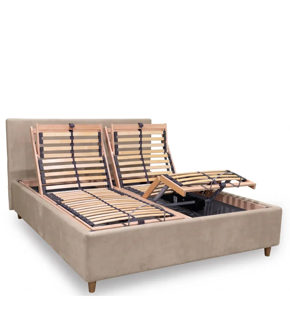 letto matrimonale contenitore con rete motorizzata elettrica