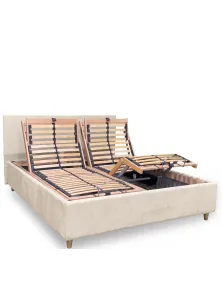 letto matrimonale contenitore con rete motorizzata elettrica