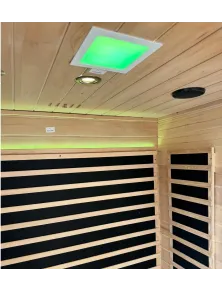 Sauna a Infrarossi 3 Posti con Bluetooth e Cromoterapia - Full Optional