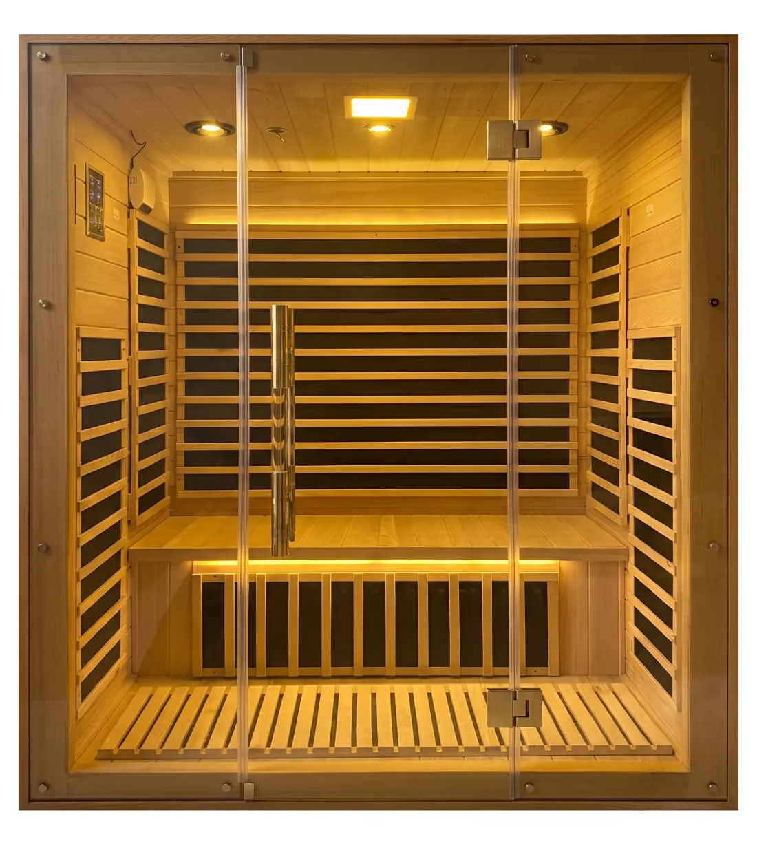 Sauna a Infrarossi 3 Posti con Bluetooth e Cromoterapia - Full Optional