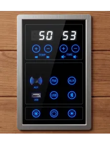 Sauna Infrarossi 2 Posti Carbonio | Bluetooth e Cromoterapia | Più Relax®