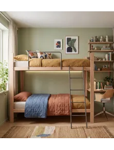 Letto a Castello in Faggio con Reti Incluse | Salvaspazio 100% Made in Italy