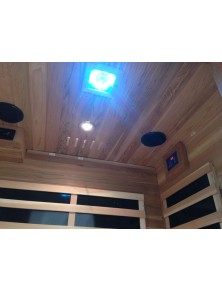 SAUNA AD INFRAROSSI 2 POSTI CON IRRADIATORI IN CARBONIO FULL OPTIONAL