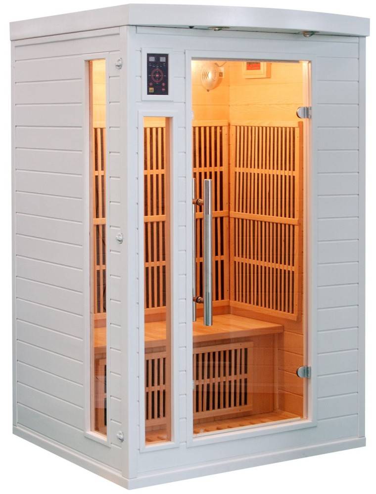 SAUNA AD INFRAROSSI 2 POSTI CON IRRADIATORI IN CARBONIO FULL OPTIONAL