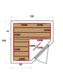 SAUNA AD INFRAROSSI 2/3 POSTI ANGOLARE CON IRRADIATORI IN CARBONIO FULL OPTIONAL