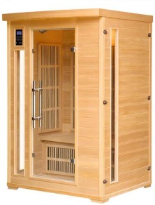 sauna ad infrarossi 2 posti con irradiatori in carbonio full optional.