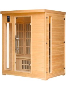 sauna ad infrarossi 3 posti full optional con emittenti al carbonio.