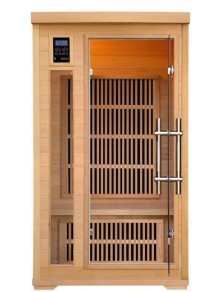sauna ad infrarossi 1 posto con irradiatori in carbonio cromoterapia.