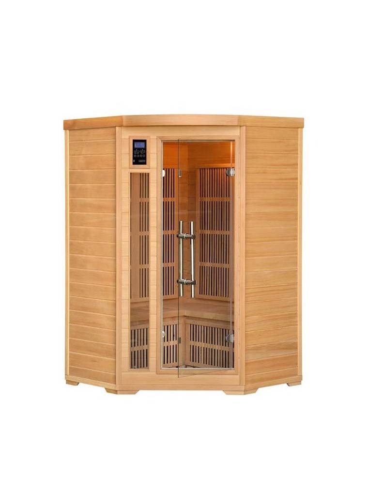 SAUNA AD INFRAROSSI 2/3 POSTI ANGOLARE CON IRRADIATORI IN CARBONIO FULL OPTIONAL SAUNA AD INFRAROSSI 2/3 POSTI ANGOLARE CON IRRADIATORI IN CARBONIO FULL OPTIONAL