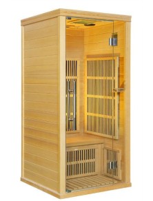 sauna ad infrarossi 1 posto carbonio full optional parete sky.