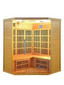 sauna ad infrarossi 3-4 posti carbonio full optional parete sky.