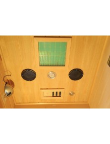 Sauna infrarossi 2 posti radiatori carbonio cromoterapia full optional