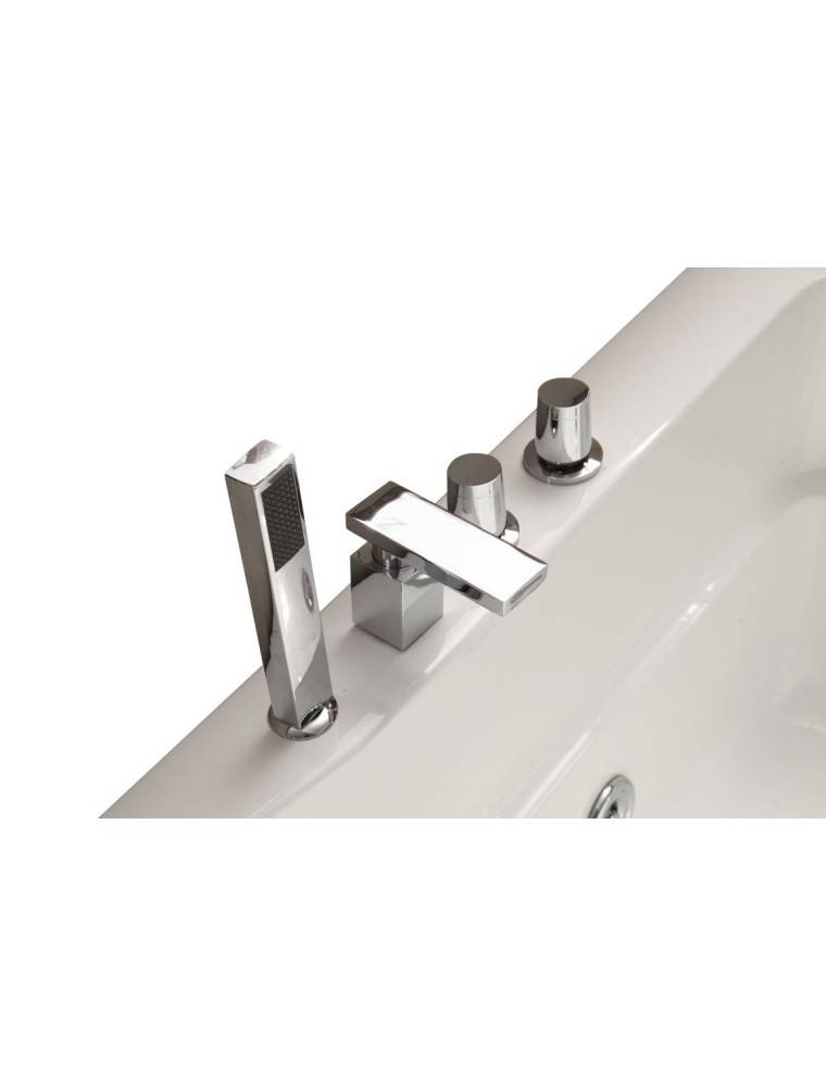 Vasca Idromassaggio 170x70cm Con 9 Idrogetti - Rubinetteria Inclusa, Per Relax A Casa - Foto 3