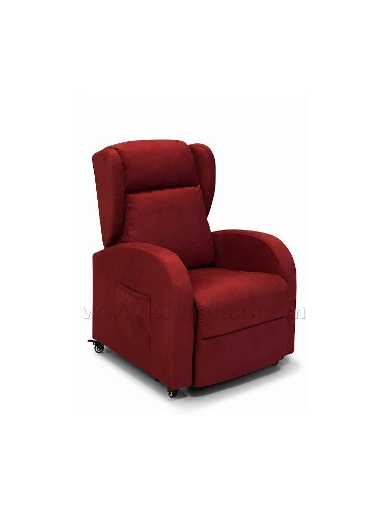 poltrona relax con vibromassaggio elettrica a 1 motore alzapersona