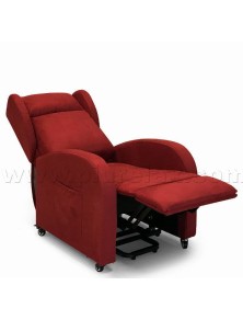 poltrona relax con vibromassaggio elettrica a 1 motore alzapersona