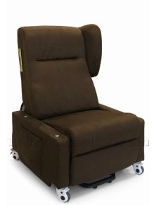 poltrona disabili elettrica alza persona 4 ruote braccioli estraibili