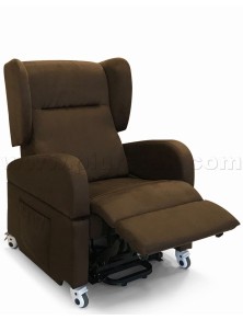 poltrona disabili elettrica alza persona 4 ruote braccioli estraibili