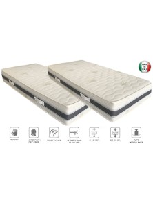 rete elettrica motorizzata indipendente con due materassi memory aloe