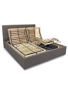 letto imbottito matrimoniale elettrico motorizzato