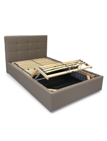 letto contenitore una piazza e mezza con rete motorizata elettrica